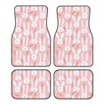 thumbnail image 1 of Fuzoiu Cute Rabbit Carrot Print Carpet Floor Mats for Car,Car Foot Mat Set,Universal Fit 4 Piece Mat Pad Set,Fits Most Cars Trucks Vans Sedans SUV Auto Carpet Mat Se, 1 of 7
