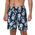 thumbnail image 1 of Fuzoiu Cute Rabbit Print Men's Swim Shorts,Quick-Dry Double-Layer Swim Trunks,Board Trunks,Beach Shorts Swimwear Bathing Suits-XX-Large, 1 of 6