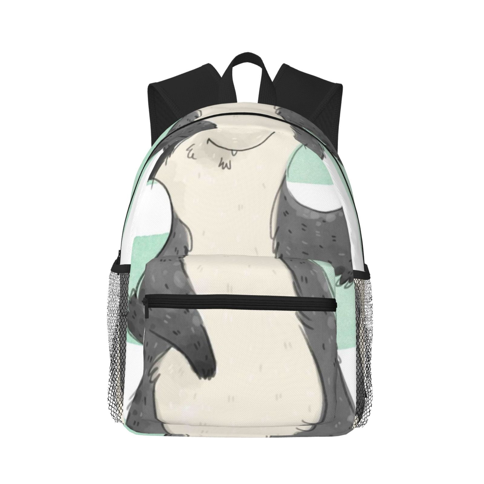 Cute Racoon Backpack Fuzoiu Cute Raccoon Print School Backpack for Teens,Large Bookbag ...
