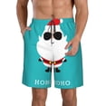 thumbnail image 1 of Fuzoiu Cute Santa Claus Print Men's Beach Shorts,Men's Swim Trunks,Quick Dry Board Shorts with Pockets,Men's Bathing Suits for Surfing, Running, and Casual Wear-X-Large, 1 of 6