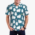 thumbnail image 1 of Fuzoiu Cute Sheep And Hearts Print Men's Polo Shirts Short Sleeve,Golf Shirts for Men,Mens Golf Shirt Moisture Wicking Quick-Dry-, 1 of 6