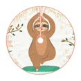 thumbnail image 1 of Fuzoiu Cute Sloth In Yoga Pose Tree Print Christmas Tree Skirt,Xmas Christmas Decorations,Xmas Tree Mat for Farmhouse Holiday New Years Home Party Decor Tree Rugs-36", 1 of 6