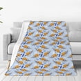 thumbnail image 1 of Fuzoiu Cute Sloth Print Ultra-Soft Micro Fleece Blanket,All Seasons Flannel Throw, Lightweight Blanket for Bed, Sofa, Couch, Movie Night, Camping, and Travel-50"x40", 1 of 7