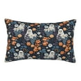 thumbnail image 1 of Fuzoiu Cute ghost in the flowers Print Fuzzy Pillowcases, Super Soft Pillow Case Cover with Zipper for Bedroom, Sofa, Couch,Cozy Pillow Shams for All Seasons-14"x20", 1 of 6
