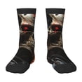 thumbnail image 1 of Fuzoiu Cyberpunk Skull American Flag Print Kids Socks For Boys Girls,Grip Crew Socks with Non Slip,Lightweight Stretch Crew Socks,Toddlers Crew Boot Socks, 1 of 5