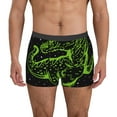 thumbnail image 1 of Fuzoiu DINOSAUR IN SPACE Print Men's Ultra Breathable Underwear,No Riding Up Boxer Briefs with ComfortFlexible Waistband-XX-Large, 1 of 5