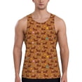 thumbnail image 1 of Fuzoiu Dachshund And Ball Print Men's Workout Tank Tops,Sleeveless Gym Shirt Quick Dry,Fitness Bodybuilding T-Shirt,Muscle Athletic Workout Tee-4X-Large, 1 of 7