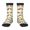 thumbnail image 1 of Fuzoiu Dachshund Dog Print Kids Socks For Boys Girls,Grip Crew Socks with Non Slip,Lightweight Stretch Crew Socks,Toddlers Crew Boot Socks, 1 of 5