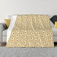 thumbnail image 1 of Fuzoiu Daisies Flowers Print Flannel Blanket,Throw Blanket,Flannel Home Decor,Fleece Bed Blankets,Cozy Soft Blanket for Bed, Sofa, Camping, and Travel-60"x50", 1 of 6