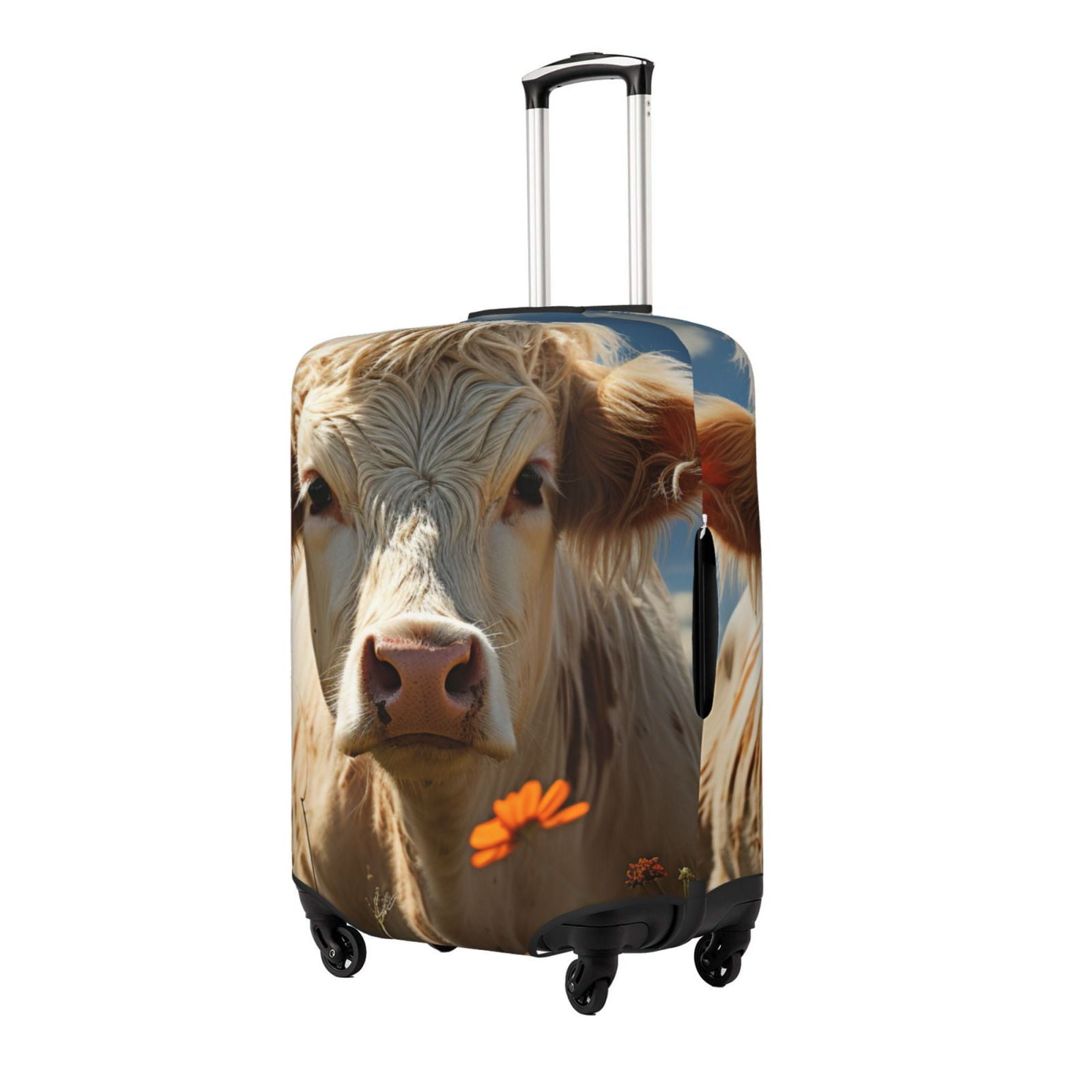 Western Cowboy Cactus Pattern Print Luggage Cover Protector