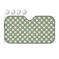 thumbnail image 1 of Fuzoiu Daisy Plaid Green Print Car Windshield Sunshade,Foldable Reflective Sun Visor,Windshield Sun Shade,UV Rays Sun Visor Shade,Auto Front Sun Shield Shade-Medium, 1 of 8
