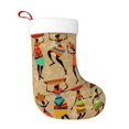 thumbnail image 1 of Fuzoiu Dancing African Women Print Christmas Stockings, Party Supplies & Kids Gifts,Big Xmas Stockings Decoration for Family Decorations Hanging Ornament for Xmas Holiday Party, 1 of 7