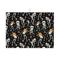 thumbnail image 1 of Fuzoiu Dancing Skeleton Party Print Absorbent, Reversible Microfiber Dish Drying Mat for Kitchen, Dish Drying Pad for Dishes, Utensils, Pots and Pans, Extra Large 18 Inch x 24 Inch, 1 of 7