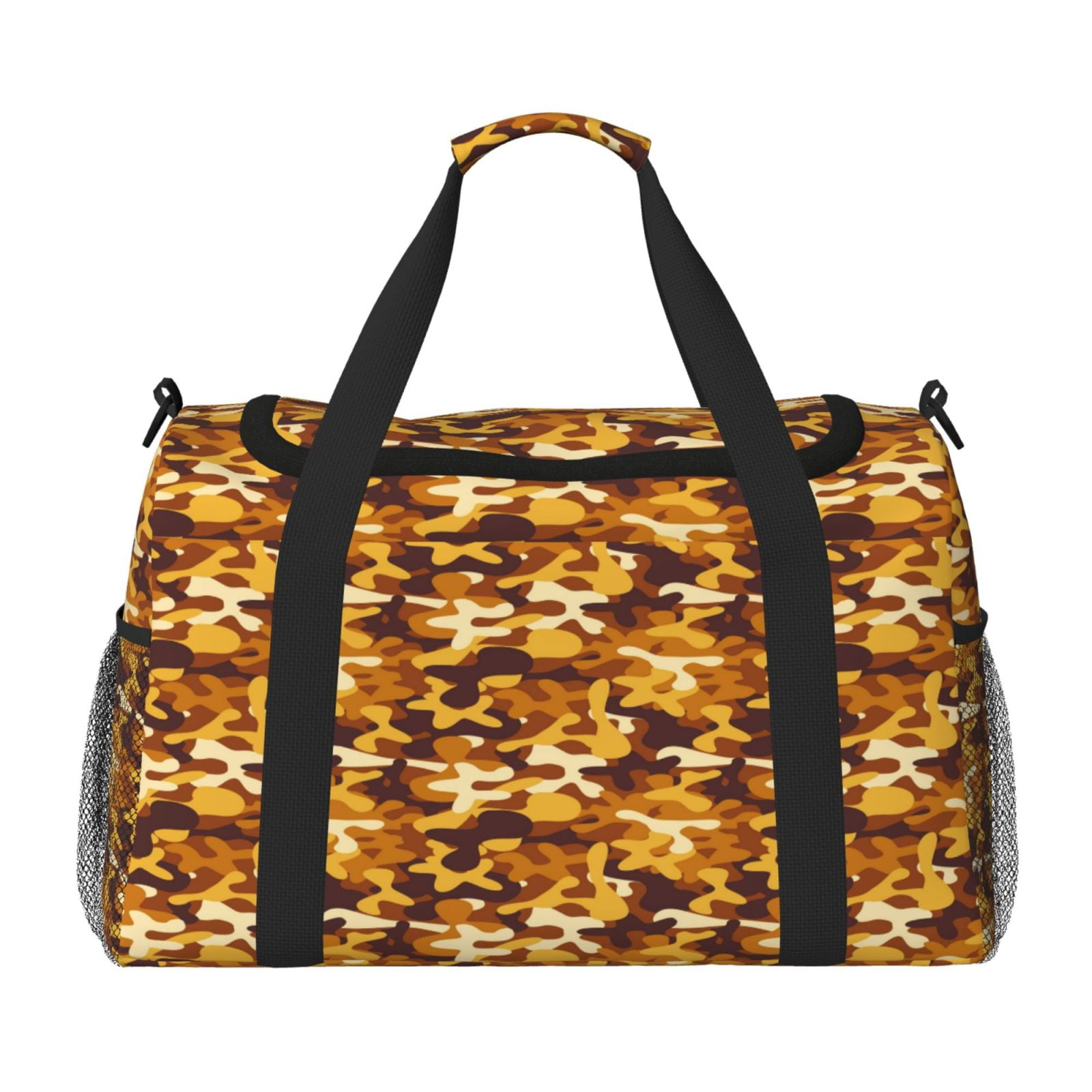 Fuzoiu Desert Camouflage Print Travel Duffle Bag,Carry On Tote Bags,Duffel Bag,Sport Gym Bag, Hospital Bag for Labor and Delivery, Overnight Bag,Luggage Bag