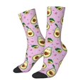 thumbnail image 1 of Fuzoiu Different Avocados Print Athletic Crew Socks for Men & Women,Casual Crew Socks,Above Ankle Crew Socks for Business, Casual, 1 of 6