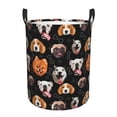 thumbnail image 1 of Fuzoiu Different Breeds Of Dogs Print Circular Hamper,Laundry Basket with Handle,Collapsible Laundry,Dirty Clothes Storage Basket,for Bedroom Bathroom Dorm Living Room-Small, 1 of 6