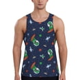 thumbnail image 1 of Fuzoiu Dinosaur Astronaut Print Men's Workout Tank Tops,Sleeveless Gym Shirt Quick Dry,Fitness Bodybuilding T-Shirt,Muscle Athletic Workout Tee-3X-Large, 1 of 7