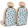 thumbnail image 1 of Fuzoiu Dinosaur Print 2 Pack Kick Mat Back Seat Protector With 3 Storage Pockets, Universal Car Seat Back Organizer For Kids Pets, Waterproof Backseat Protector For Most Car, 1 of 8