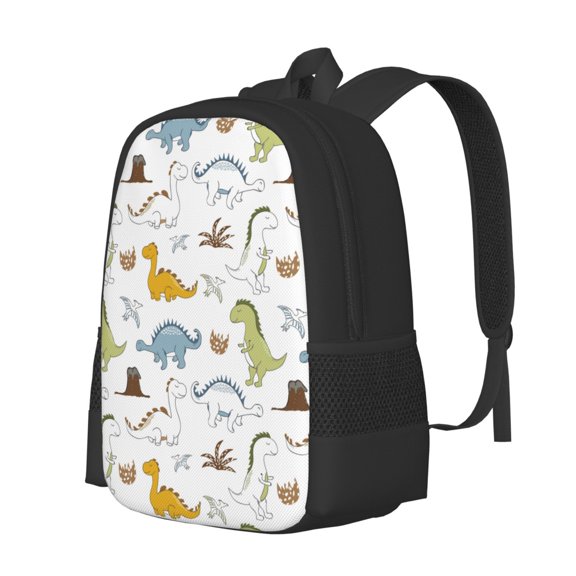 Fuzoiu Dinosaur Print Large Capacity Backpack,Travel Backpack,Laptop Bag,College School Rucksack Bag,for School, Travel & Outdoor Activities