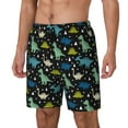 thumbnail image 1 of Fuzoiu Dinosaur Print Men's Swim Shorts,Quick-Dry Double-Layer Swim Trunks,Board Trunks,Beach Shorts Swimwear Bathing Suits-Small, 1 of 6