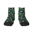 thumbnail image 1 of Fuzoiu Dinosaur and Bone Print Adult Socks, Crew Moisture-wicking Socks, Unisex Cushion Crew Socks,Casual Sports Ankle Socks, 1 of 7