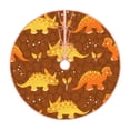thumbnail image 1 of Fuzoiu Dinosaurs and Leaves Print Christmas Tree Skirt,Xmas Christmas Decorations,Xmas Tree Mat for Farmhouse Holiday New Years Home Party Decor Tree Rugs-48", 1 of 6