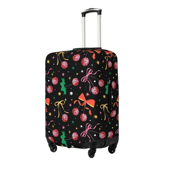 Fuzoiu Disco Mirror Ball Print Suitcase Cover,Washable Luggage Covers for Suitcase,Elastic Luggage Protector Cover,Scratch Resistant Travel Suitcase Covers-Large