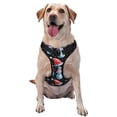 thumbnail image 1 of Fuzoiu Disco Mirror Ball Snowman Print Reflective Dog Harness,Adjustable, Breathable Pet Vest,Dog Harness No Pull,No Choke Pet Vest for Small, Medium, and Large Dogs-X-Large, 1 of 6