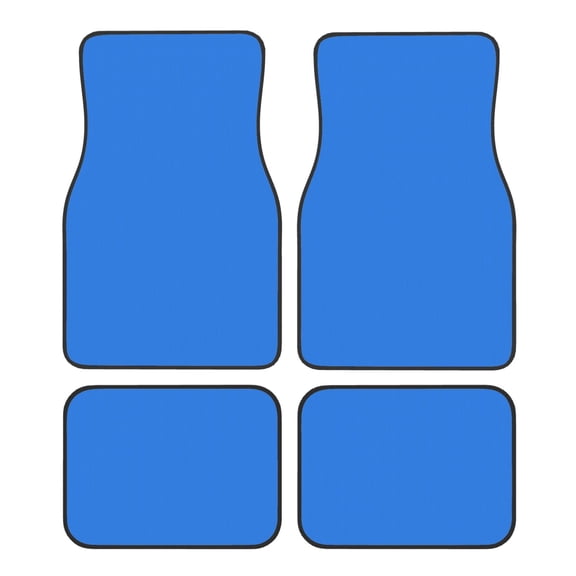 Fuzoiu Dodgerblue Print Carpet Floor Mats for Car,Car Foot Mat Set,Universal Fit 4 Piece Mat Pad Set,Fits Most Cars Trucks Vans Sedans SUV Auto Carpet Mat Se