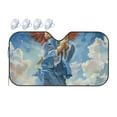 thumbnail image 1 of Fuzoiu Dog Angel Ascension Print Car Windshield Sunshade,Foldable Reflective Sun Visor,Windshield Sun Shade,UV Rays Sun Visor Shade,Auto Front Sun Shield Shade-Medium, 1 of 8