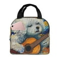 thumbnail image 1 of Fuzoiu Dog Guitar Starry Night Print Lunch Bag for Women & Men,Adult Insulated Lunch Box,Leakproof Cooler,Food Lunch Containers,Reusable Lunch Tote Bags for Work, Travel, Outdoor, 1 of 8