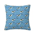 thumbnail image 1 of Fuzoiu Dolphin Lovers Print Square Pillow Cover,Hidden Zipper Design,Luxury Square Pillow Case, Throw Pillow,Couch Cushion-16"x16", 1 of 7