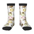thumbnail image 1 of Fuzoiu Donut Sloth Print Kids Socks For Boys Girls,Grip Crew Socks with Non Slip,Lightweight Stretch Crew Socks,Toddlers Crew Boot Socks, 1 of 5
