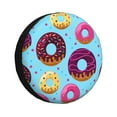 thumbnail image 1 of Fuzoiu Donuts Print Universal Spare Tire Cover with Buckle Strap, Waterproof Wheel Covers for Jeep, Trailer, RV, Truck and All Car-16 inch, 1 of 6