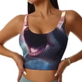 thumbnail image 1 of Fuzoiu Dramatic Shark Attack Print Women's Sports Vest,U-Back Sports Tank,Gym Vests,Athletic Sleeveless Shirts,Exercise Undershirts,Yoga, Gym, and Dance Wear-Large, 1 of 8