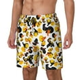 thumbnail image 1 of Fuzoiu Duck In Black Suit1 Print Men's Swim Shorts,Quick-Dry Double-Layer Swim Trunks,Board Trunks,Beach Shorts Swimwear Bathing Suits-Large, 1 of 1
