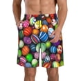 thumbnail image 1 of Fuzoiu Easter Eggs2 Print Men's Beach Shorts,Men's Swim Trunks,Quick Dry Board Shorts with Pockets,Men's Bathing Suits for Surfing, Running, and Casual Wear-Medium, 1 of 6