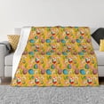 thumbnail image 1 of Fuzoiu Easter Print Flannel Blanket,Throw Blanket,Flannel Home Decor,Fleece Bed Blankets,Cozy Soft Blanket for Bed, Sofa, Camping, and Travel-80"x60", 1 of 6