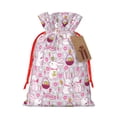 thumbnail image 1 of Fuzoiu Easter Rabbit Print Christmas Gift Bag,Burlap Gift Bag with Drawstring Closure & Hang Tag,Perfect for Holidays, Birthdays, and Special Occasions-Small, 1 of 7