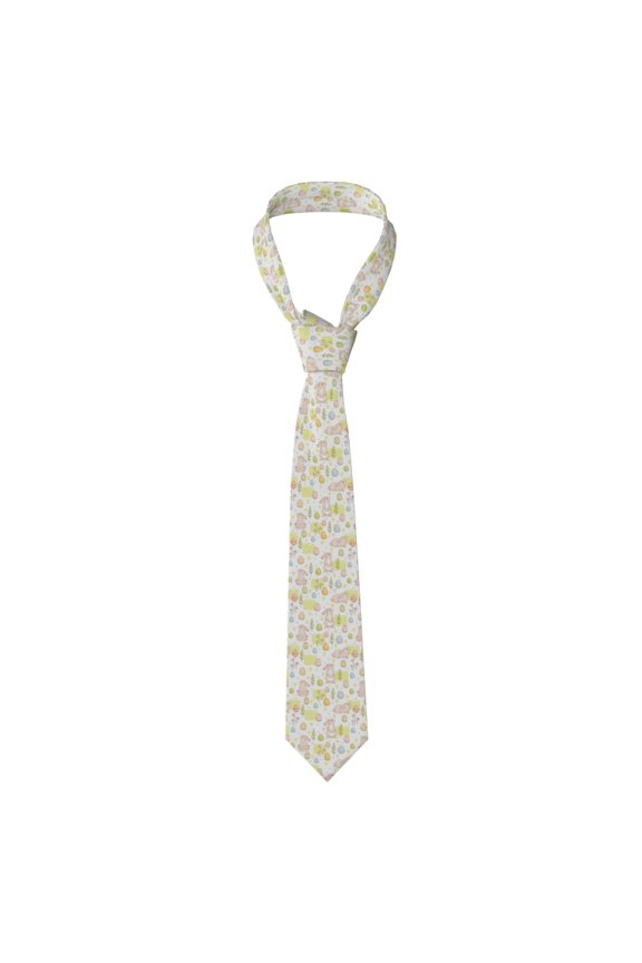 Easter Rabbit Print Men's Necktie,Business Necktie,Mens Ties for Business Wedding Graduation