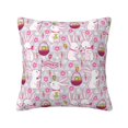 thumbnail image 1 of Fuzoiu Easter Rabbit Print Square Pillow Cover,Hidden Zipper Design,Luxury Square Pillow Case, Throw Pillow,Couch Cushion-24"x24", 1 of 7