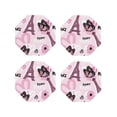 thumbnail image 1 of Fuzoiu Eiffel Tower and Butterflies Print Leather Coasters Set,Drink Coasters Set of 4,for Tabletop Protection, Durable PVC Coasters,Home Décor and Housewarming Gift-Octagon, 1 of 6