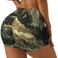 thumbnail image 1 of Fuzoiu Epic Dragon Skull Scene Print Women's Workout Shorts,Workout Biker Shorts Women,Exercise Fitness Shorts,Scrunch Short, Athletic Shorts for Gym Yoga Running Sport Active-X-Large, 1 of 8
