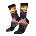 thumbnail image 1 of Fuzoiu Explosive Fluid Splash Art Print Athletic Crew Socks for Men & Women,Casual Crew Socks,Above Ankle Crew Socks for Business, Casual, 1 of 6