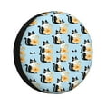 thumbnail image 1 of Fuzoiu FUNNY CAT IS DRINKING WATER Print Universal Spare Tire Cover with Buckle Strap, Waterproof Wheel Covers for Jeep, Trailer, RV, Truck and All Car-16 inch, 1 of 6