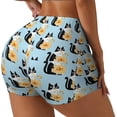 thumbnail image 1 of Fuzoiu FUNNY CAT IS DRINKING WATER Print Women's Workout Shorts,Workout Biker Shorts Women,Exercise Fitness Shorts,Scrunch Short, Athletic Shorts for Gym Yoga Running Sport Active-Large, 1 of 8