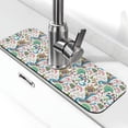 thumbnail image 1 of Fuzoiu Fairy Flower Print Kitchen Faucet Suction Pad, Sink Splash Guard Faucet Mat, Faucet Handle Drip Catcher Tray Drying Mat For Bathroom Kitchen Bathroom Countertop, 1 of 1
