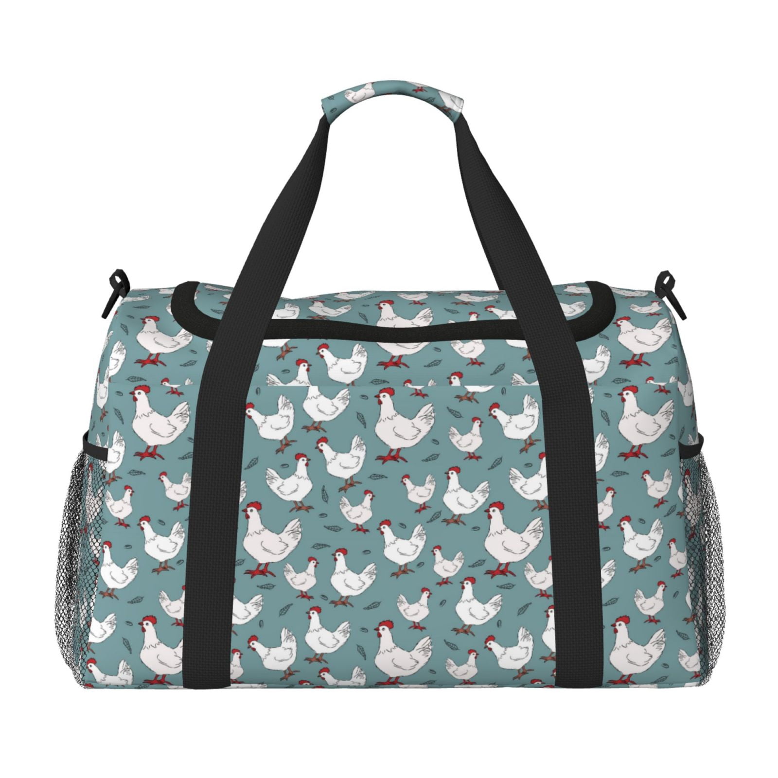 Fuzoiu Farm Birds Print Travel Duffle Bag,Carry On Tote Bags,Duffel Bag,Sport Gym Bag, Hospital Bag for Labor and Delivery, Overnight Bag,Luggage Bag