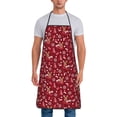 thumbnail image 1 of Fuzoiu Festive Reindeer Print Waterproof Apron, Kitchen Apron for Women Men Chef, Apron for Christmas Dinner Party Cooking Baking Crafting House Cleaning Kitchen, 1 of 7