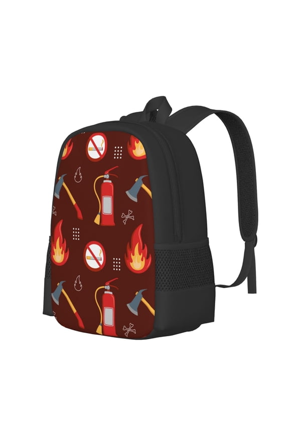 Fire Extinguisher Print Large Capacity Backpack,Travel Backpack,Laptop Bag,College School Rucksack Bag,for School, Travel & Outdoor Activities